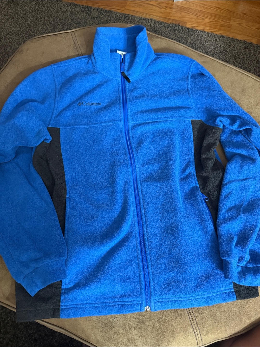 Columbia Kids Blue and Gray Full-Zip Fleece Jacket